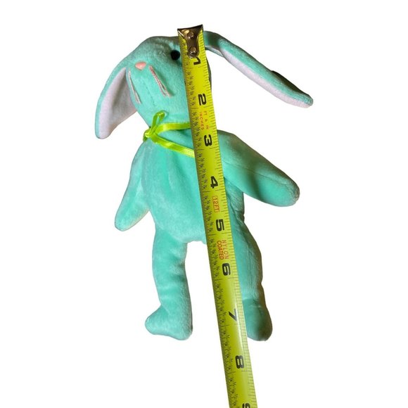 Ty Beanie Babies Hippity the Bunny Beanie Baby Plush Green - Picture 8 of 11
